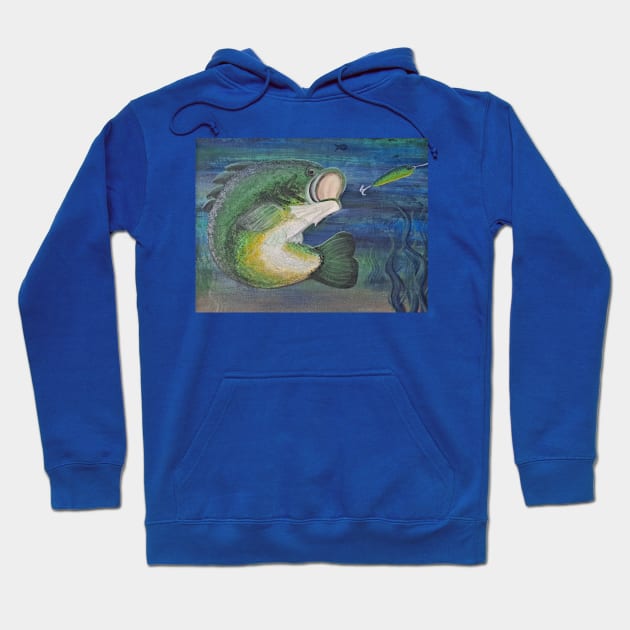 Largemouth Bass Hoodie by LaurenPatrick